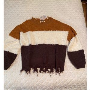 NWT Tattered Sweater